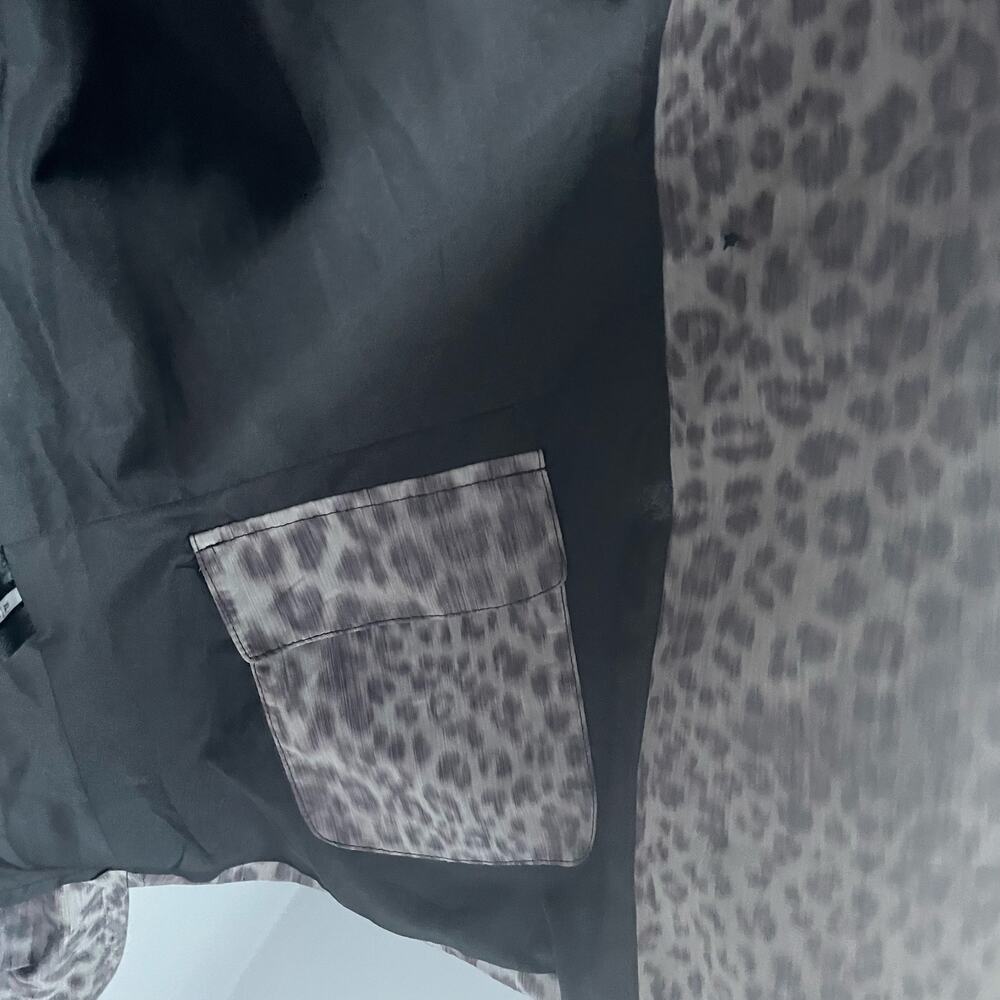 T Tahari Grey Leopard Print Jacket - Women's Size XL Lightweight Workwear Career - Picture 7 of 12